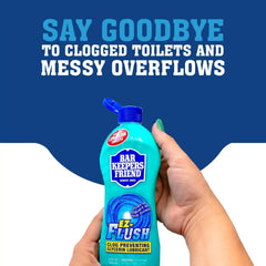 Bar Keepers Friend EZ-Flush Liquid Toilet Flushing Aid (2 x 12 Oz) Helps Prevent Clogging, Odor, Residue in Regular, Low-Flow, Boat & RV Toilets